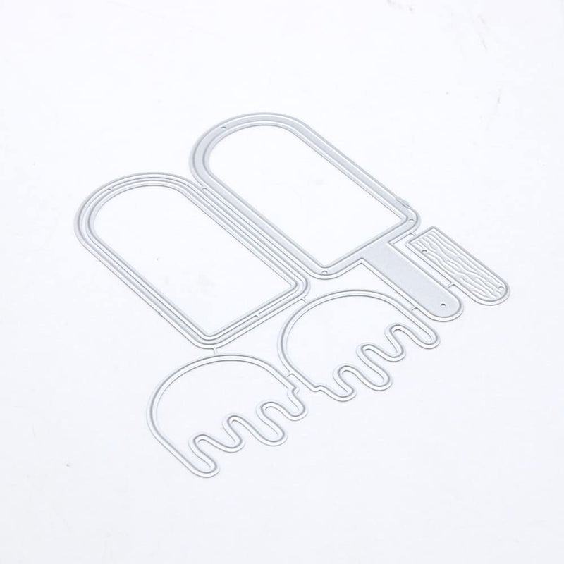 KSCRAFT Cute Popsicle Shaker Metal Cutting Dies Stencils for DIY ScrapbookingPhoto Album Decorative Embossing DIY Paper Cards