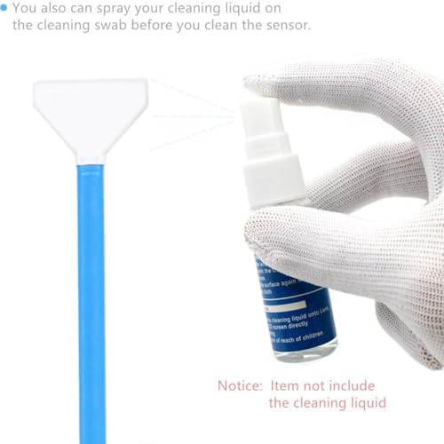 INIMAGINE 10 Pcs Sensor Cleaning Swabs, Camera Cleaning Kit Camera Sensor Cleaning Kit Sensor Cleaning Kit Suitable Camera Lens Maintenance Mirrorless Camera Care DSLR Sensor Cleaning Photography Equipment Care - Image 5