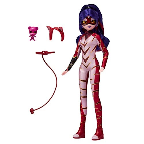 Miraculous Ladybug and Cat Noir Toys Fashion Doll | Articulated 26cm Doll with Accessories Kwami | Purple Tigress Figurine | Bandai Dolls - Image 3