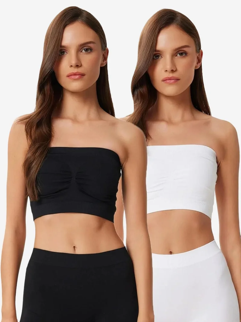 السعادة في إسطنبول ISTANBUL Strapless Crop Bandeau Top
