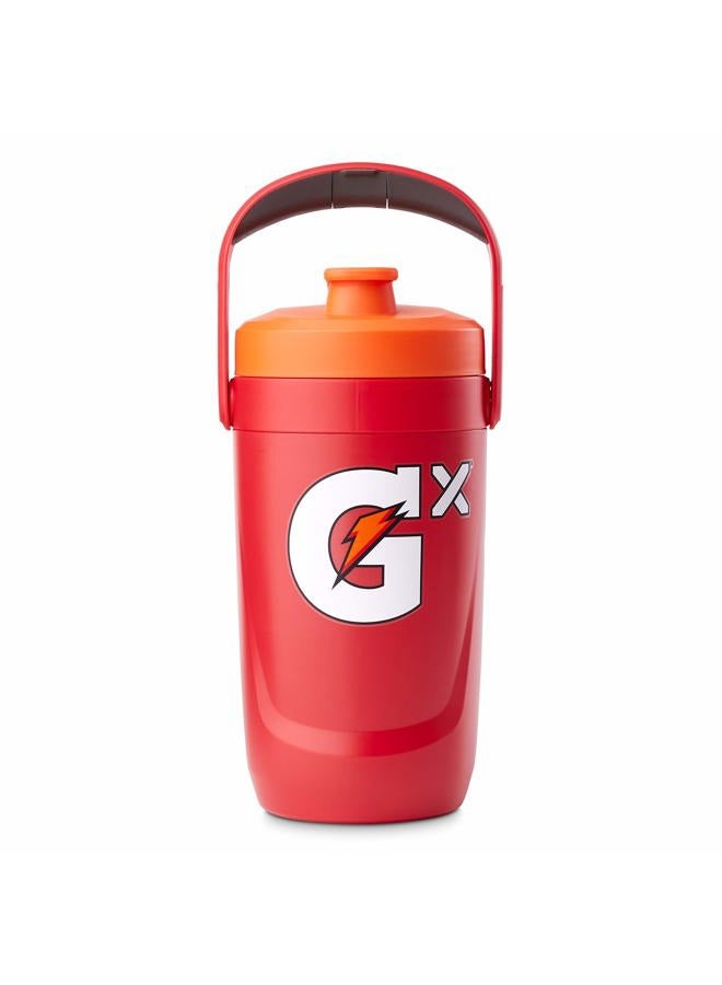 Gatorade Gx Performance Jug, 64oz, Leakproof, Non Slip Grip, Great for Athletes, Red - Image 1