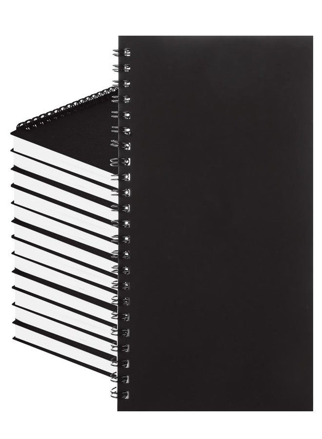 MIVIDE 24 Pack Black A5 Spiral Notebook, 8.2 x 5.7 Inch 60 Pages Hardcover Spiral Lined Notebook Journal, Lined Travel Bulk Writing Paper Notebook for School Business Office Supplies - Image 1