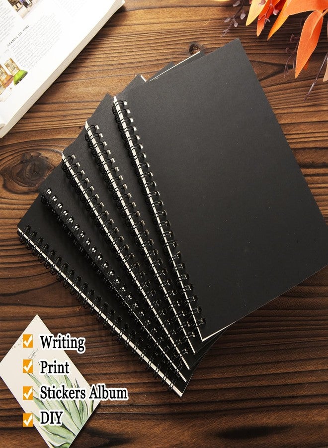 MIVIDE 24 Pack Black A5 Spiral Notebook, 8.2 x 5.7 Inch 60 Pages Hardcover Spiral Lined Notebook Journal, Lined Travel Bulk Writing Paper Notebook for School Business Office Supplies - Image 4