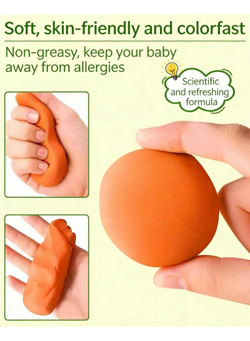 DIY,12-Color Ultra Light Clay for Kids: Eco-Friendly & Non-Toxic, Odor-Free Modeling Clay Kit with Soft Texture, Non-Sticky & Easy to Shape - Enhances Creativity & Motor Skills, Vibrant Colors Won't Fade - Image 3