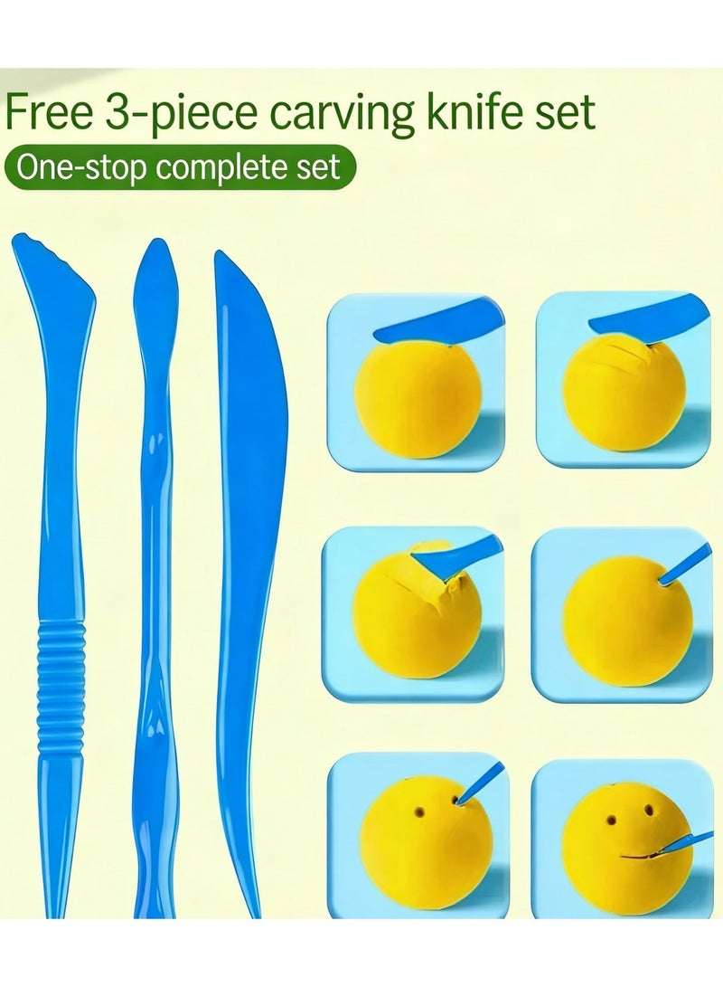 DIY,12-Color Ultra Light Clay for Kids: Eco-Friendly & Non-Toxic, Odor-Free Modeling Clay Kit with Soft Texture, Non-Sticky & Easy to Shape - Enhances Creativity & Motor Skills, Vibrant Colors Won't Fade - Image 5