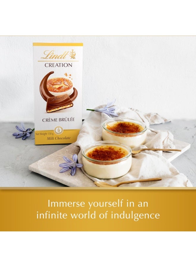 Lindt Creation Creme Brulee Chocolate Bar 150grams - Image 3