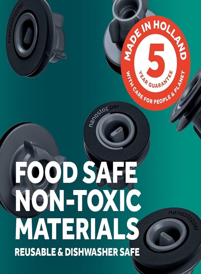 ايرتيندر سدادات سيليكون نانوية قابلة لإعادة الاستخدام لحفظ النبيذ من إيرتيندر - آمنة للاستخدام مع الطعام - سدادات إضافية لزجاجات وأواني النبيذ للاستخدام مع جهاز شفط النبيذ من إيرتيندر - مجموعة من 12 سدادة في مشبكين - Image 2