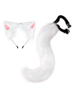Jorunb Cosplay Costumes Faux Fur Fox Ears and Tail Set Fancy Party Furry Cosplay Costume Accessories Funny Gifts  - Image 1