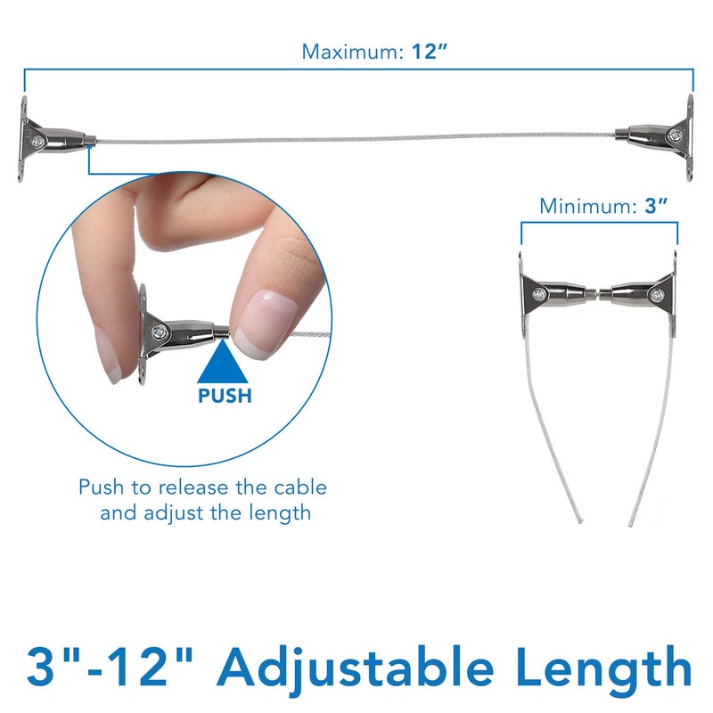 Mount-It! MountIt Furniture AntiTip Anchor  Steel Child Safety Straps  Secure Wall Anchors for Bookshelf Dresser Cabinet Earthquake Protection for Babies and Pets 2 Pack Hardware Included - Image 5