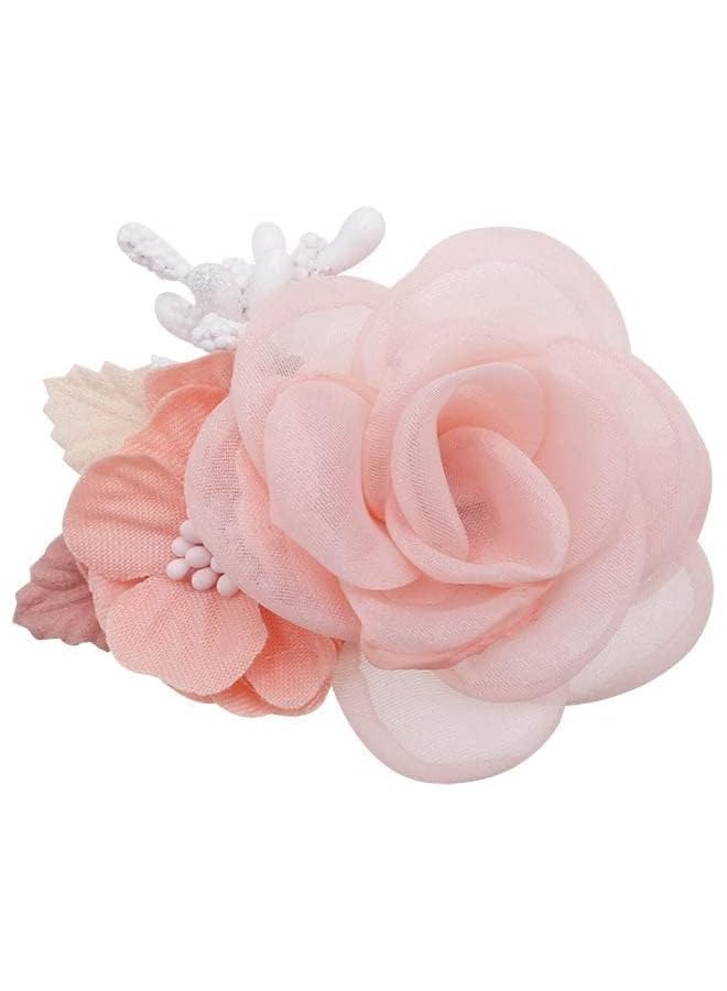 إيروريكس مجموعة مشابك شعر للبنات مكونة من 3 قطع من إكسسوارات ربطات الشعر الزهرية خفيفة الوزن مع زخارف نباتية مبطنة بالكامل - Image 5