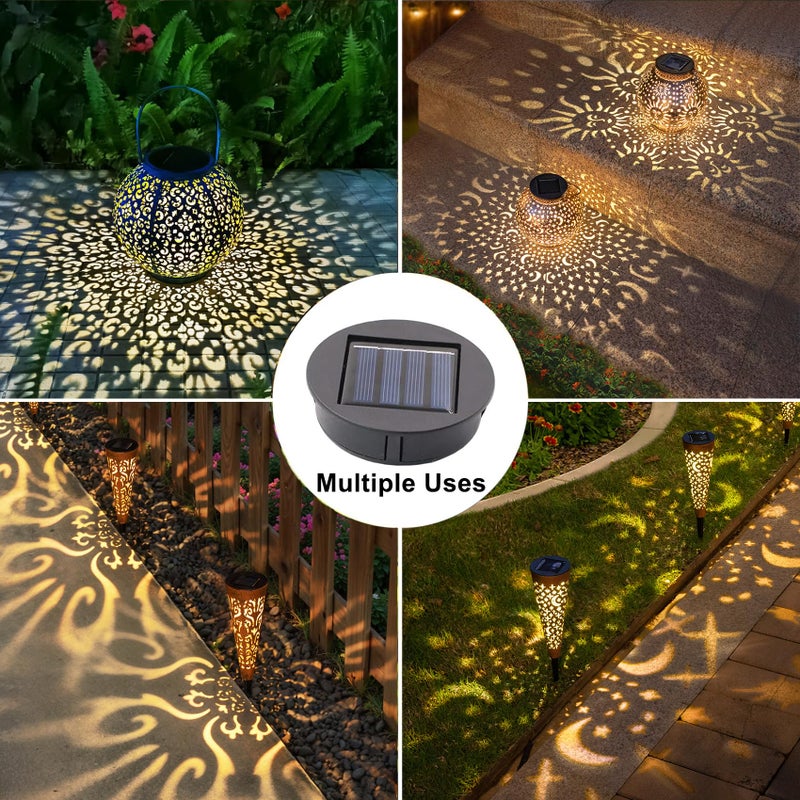 Go2garden AA 600Mah Solar Replacement Lights Parts for Outdoor Solar Lantern Waterproof, Warm White Glow for Halloween DIY Items Mothers' Day Garden Gifts - Image 5