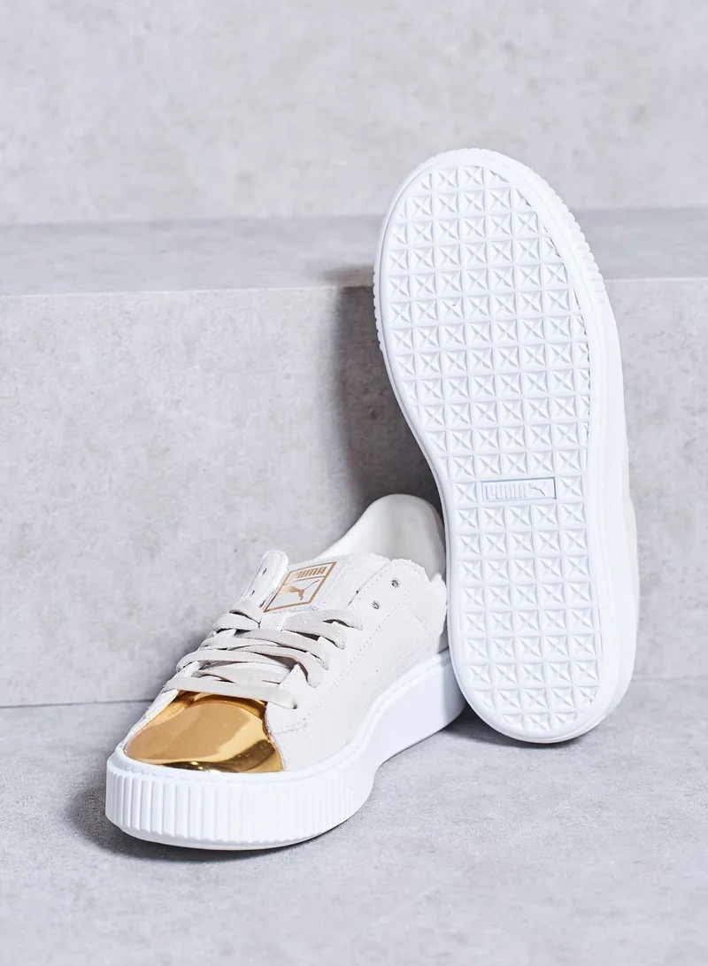 PUMA Suede Creeper Gold