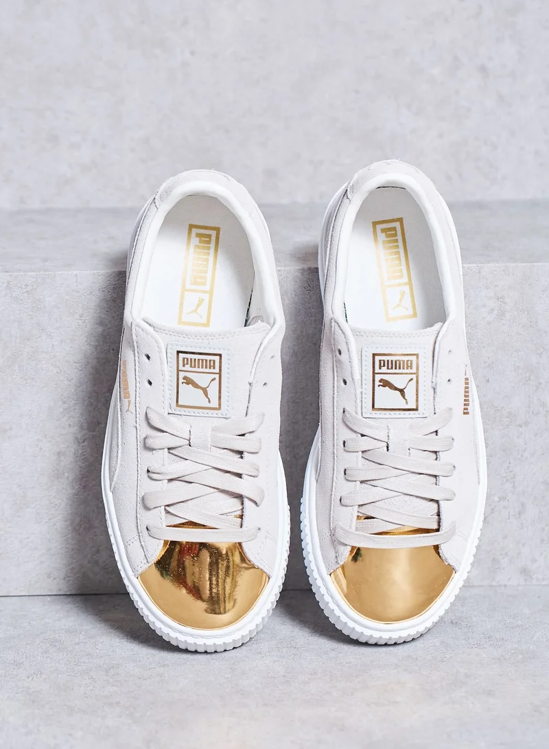 PUMA Suede Creeper Gold