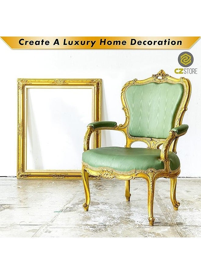 Smart Gold Leaf - 100 Pieces 5.51 Sheets - Copper Gilding Material for Arts & Crafts, DIY Furniture Decorating, Decoupage, Wrapping - Metallic Shimmer, Smooth Texture - Image 5