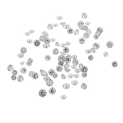 GEMHUB Loose CVD Diamond 11 mm Round Cut 6 Pcs Certified DEF Color VSVVS Clarity EcoFriendly Lab Grown Gem for Jewelry Craft and Settings - Image 1