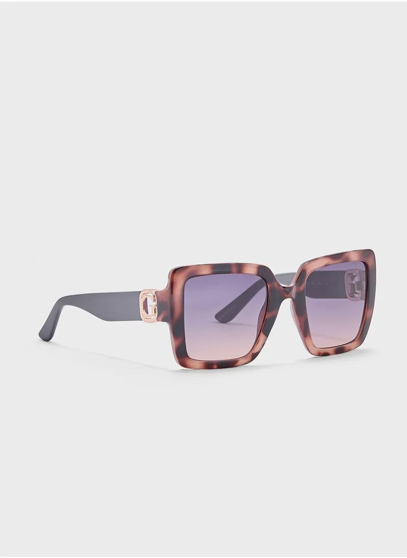 GUESS Square Uv-Protected Oversized  Sunglasses