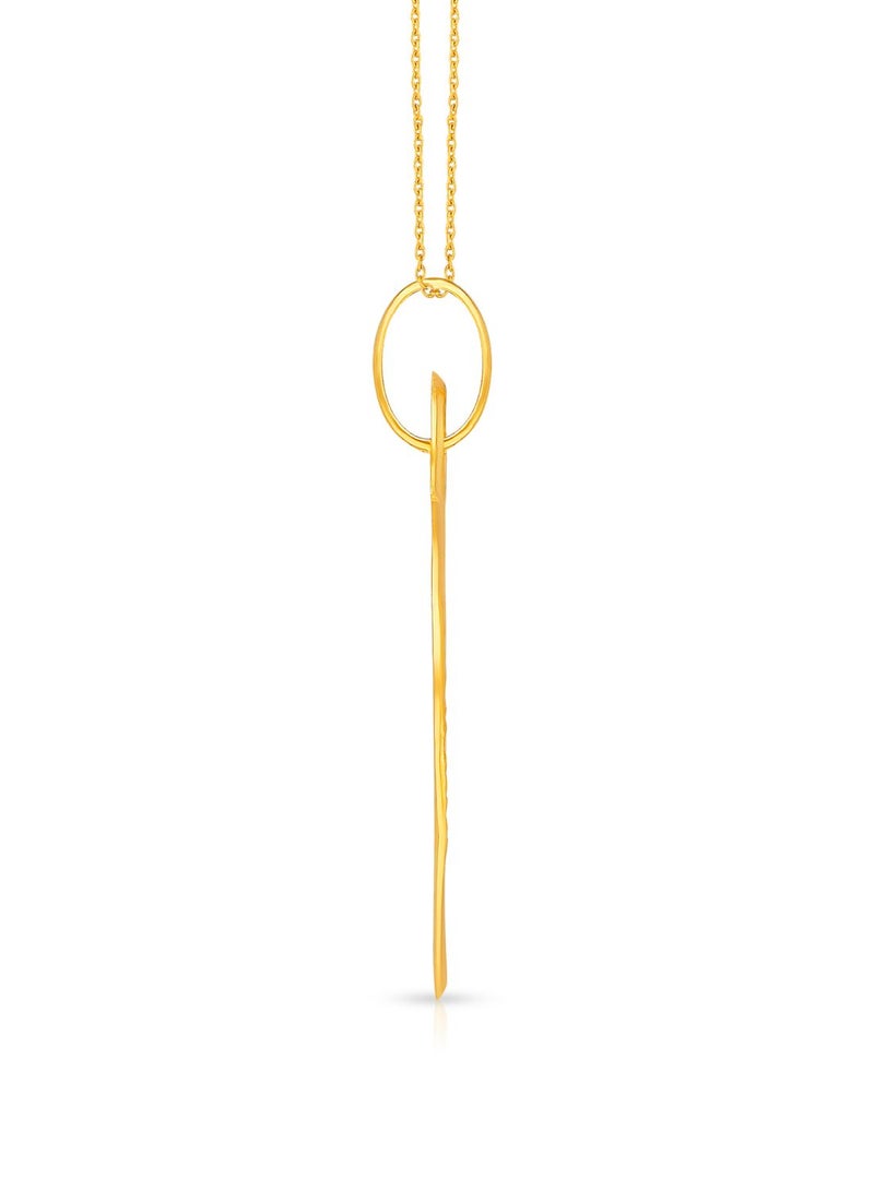 Malabar Gold and Diamonds 22k 916 Purity Gold Pendant for Women EMPN132RY  - Image 3