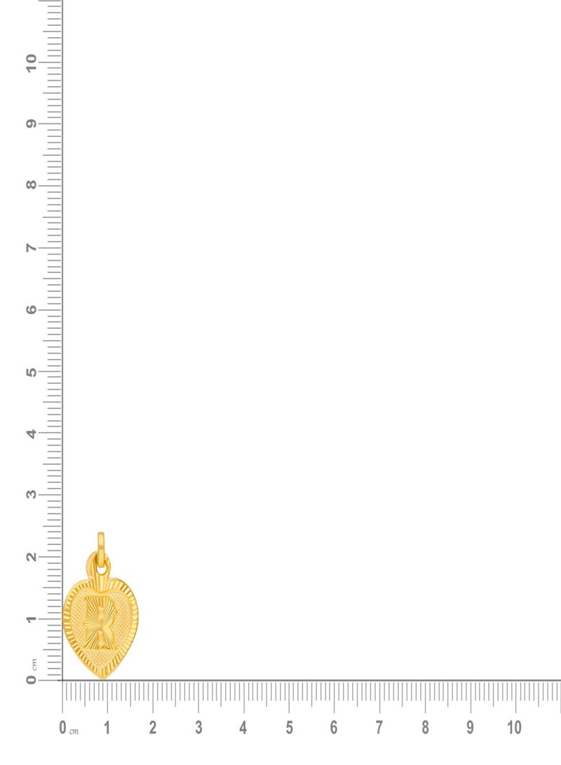 Malabar Gold and Diamonds 22k 916 Purity Gold Pendant for Women EMPN132RY  - Image 5