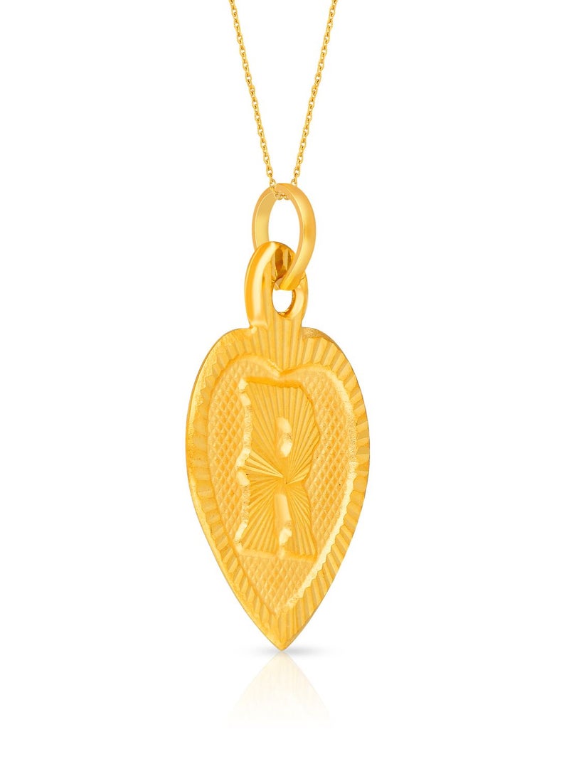 Malabar Gold and Diamonds 22k 916 Purity Gold Pendant for Women EMPN132RY  - Image 2