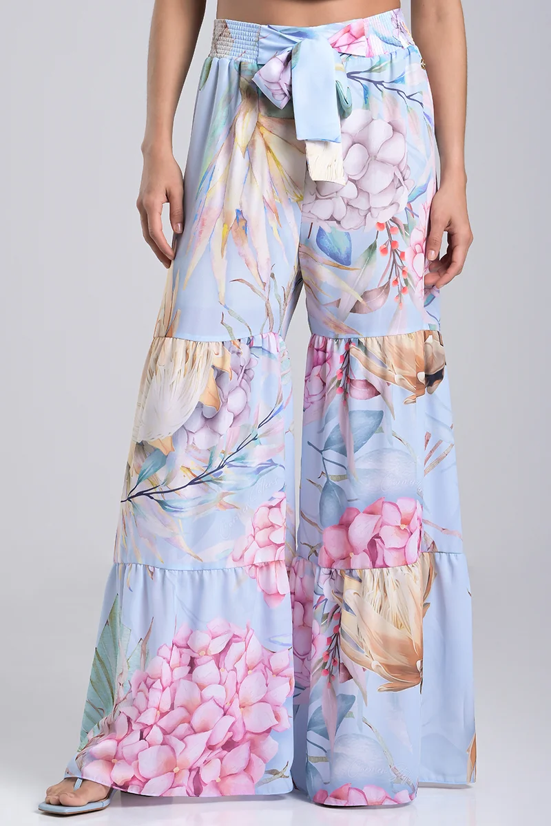 Carmen Steffens Wide-Leg Printed Pants