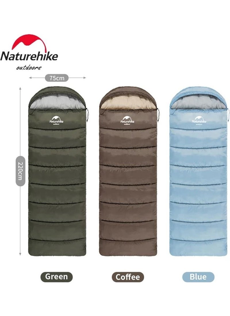 Naturehike U250 Envelope Style Hooded Sleeping Bag -10°c  - Image 2