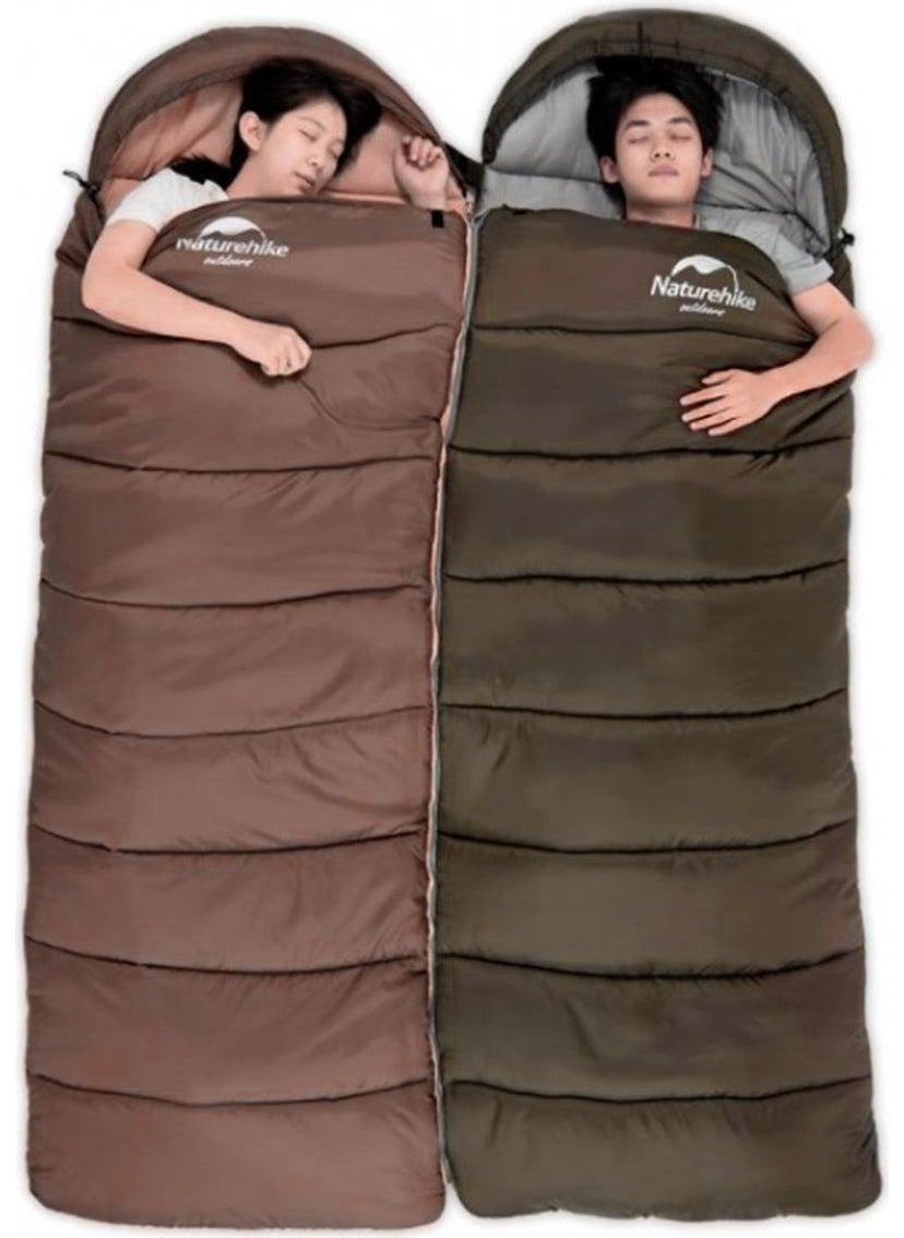Naturehike U250 Envelope Style Hooded Sleeping Bag -10°c  - Image 4