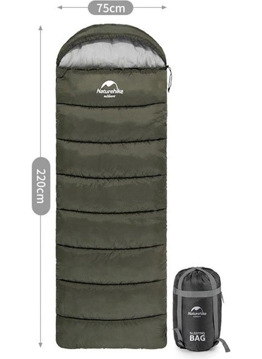 Naturehike U250 Envelope Style Hooded Sleeping Bag -10°c  - Image 1