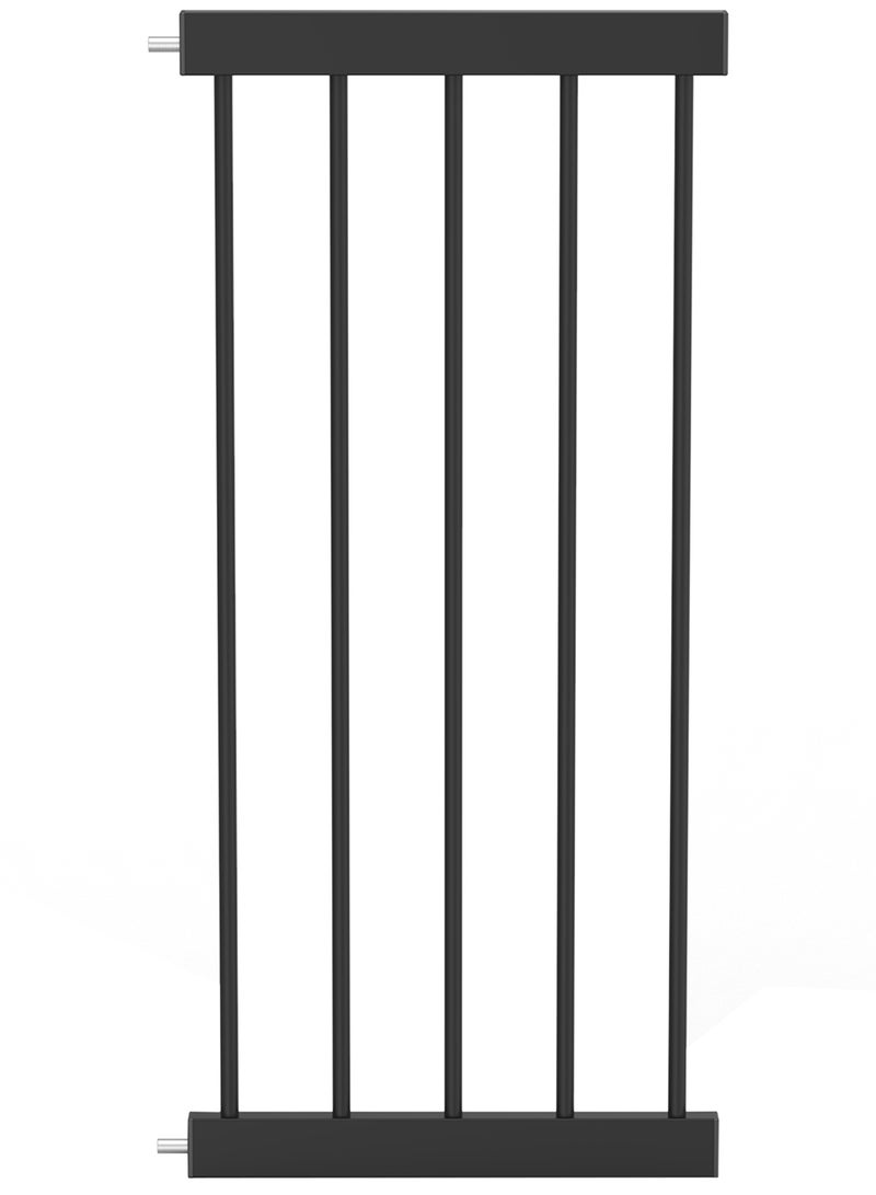 Baby Safe Wooden Safety Gate With 35Cm Black Extension - Natural Wood - Image 2