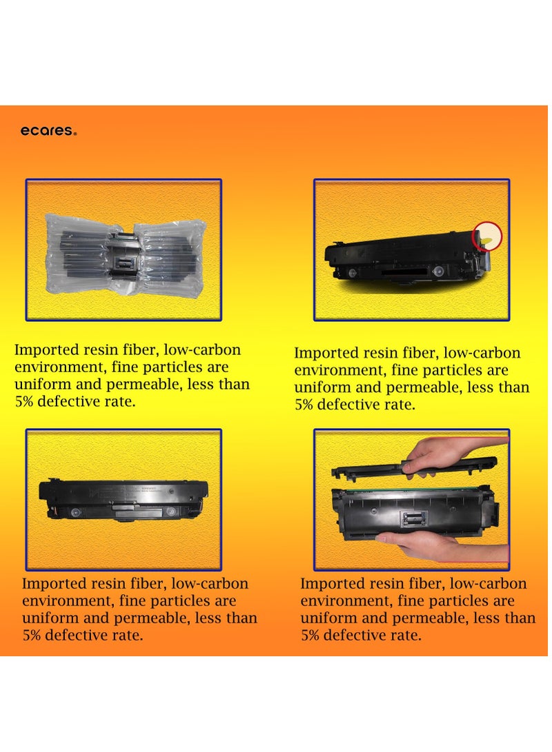 إيكاريس®خرطوشة حبر بديلة متوافقة مع HP 201A CF402A تستخدم لـ HP Color Laserjet Pro MFP M277dw M252dw M277n M277c6 M252n M277 (أصفر) - Image 3