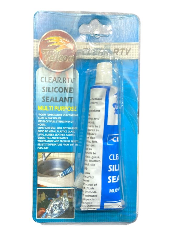 Falcon Clear RTV Silicone Sealant & Adhesive 55g - Image 1