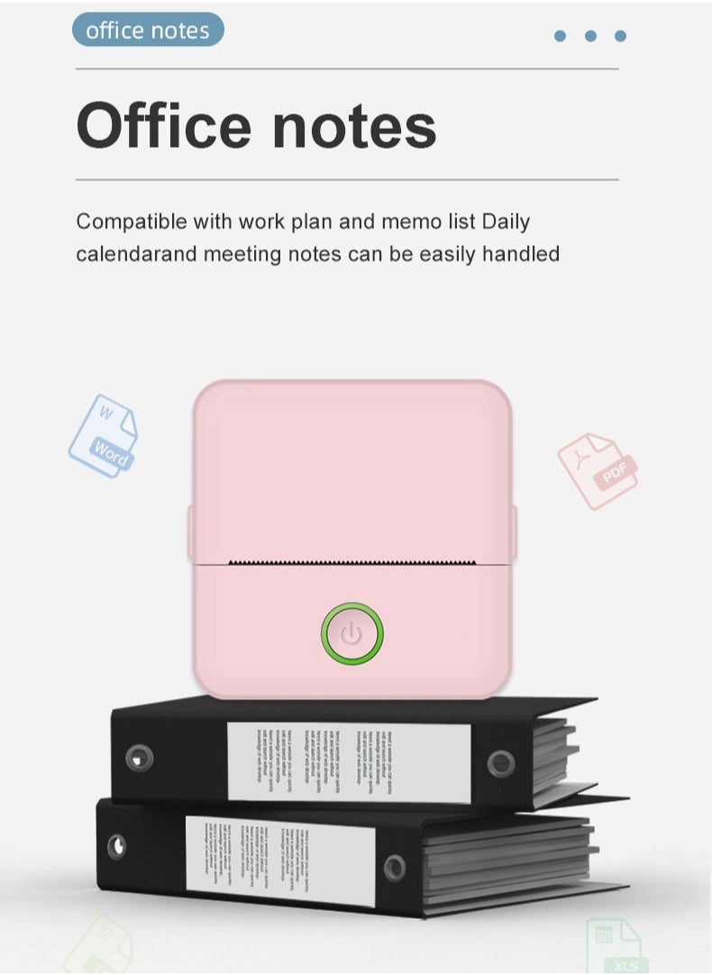 M MIAOYAN new mini small portable Bluetooth printer photo wrong title text account label Mini printer