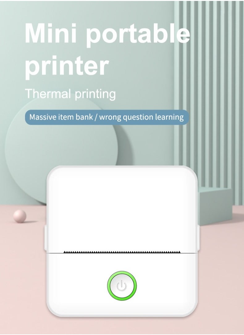 M MIAOYAN new mini small portable Bluetooth printer photo wrong title text account label Mini printer