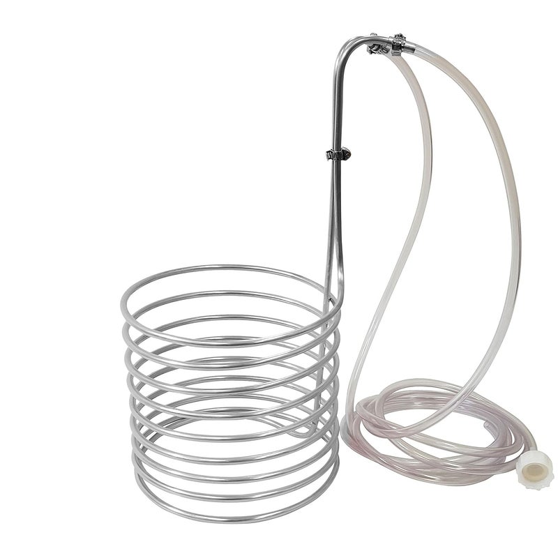 - 43237-2 Stainless Steel Wort Chiller, 1/4" x 20', Sage/Silver