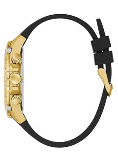 GUESS GUESS Gold Tone Case Black Silicone Watch GW0333G2  - Image 4