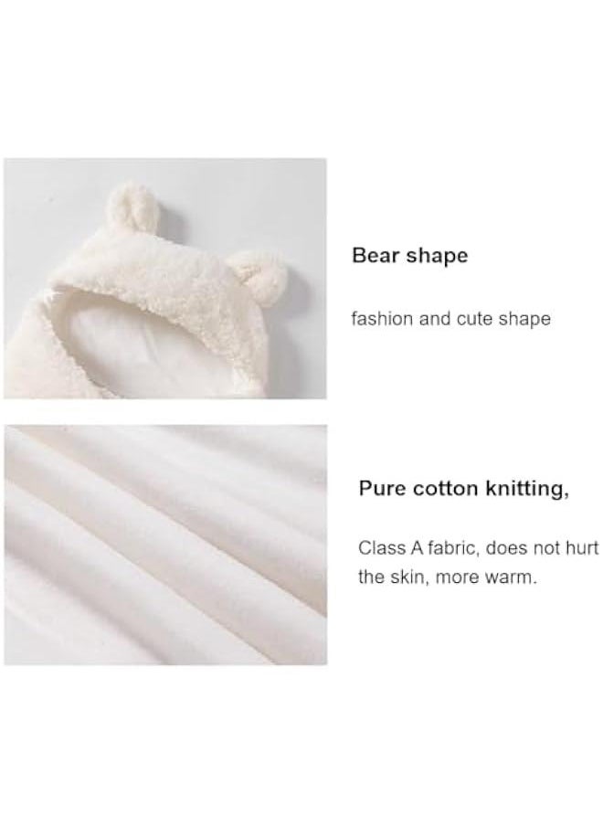 MIXDE Baby Swaddle Blanket  Ultra-Soft Plush Essential for Infants 0-6 Months Receiving Swaddling Wrap Brown Ideal Newborn Registry and Toddler Boy Accessories Perfect Baby Girl Shower Gift  - Image 3