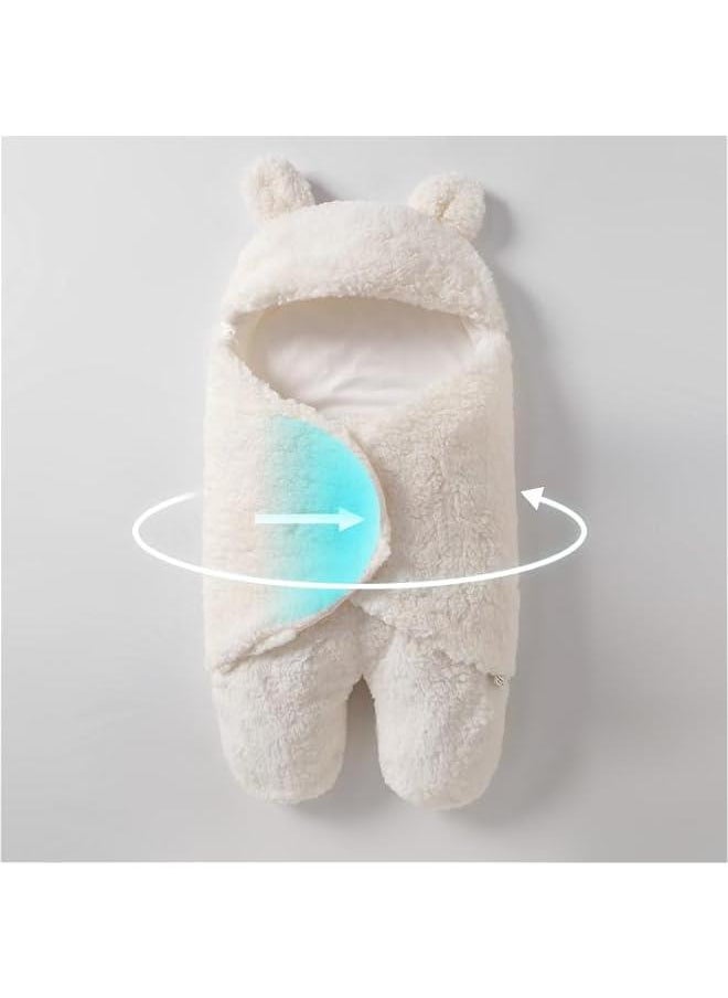 MIXDE Baby Swaddle Blanket  Ultra-Soft Plush Essential for Infants 0-6 Months Receiving Swaddling Wrap Brown Ideal Newborn Registry and Toddler Boy Accessories Perfect Baby Girl Shower Gift  - Image 4