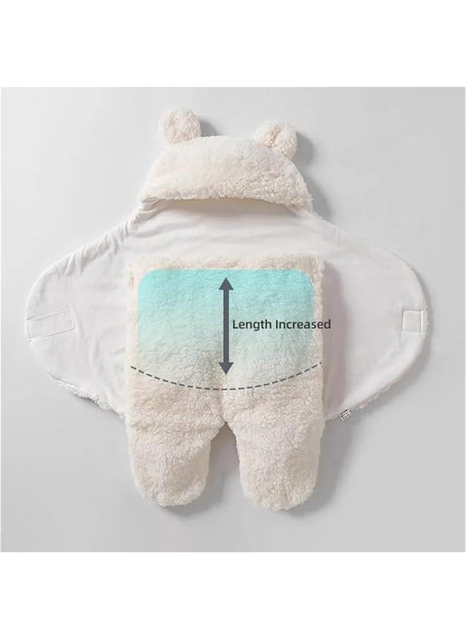MIXDE Baby Swaddle Blanket  Ultra-Soft Plush Essential for Infants 0-6 Months Receiving Swaddling Wrap Brown Ideal Newborn Registry and Toddler Boy Accessories Perfect Baby Girl Shower Gift  - Image 5