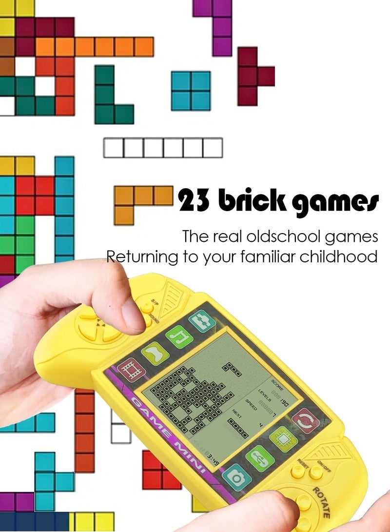 Brick Game Console, Built in 23 Puzzle Games,3.5in LCD Mini Portable Brick Game Player, Classic Brick, Tank, Brick Breaker, Racing - Image 2