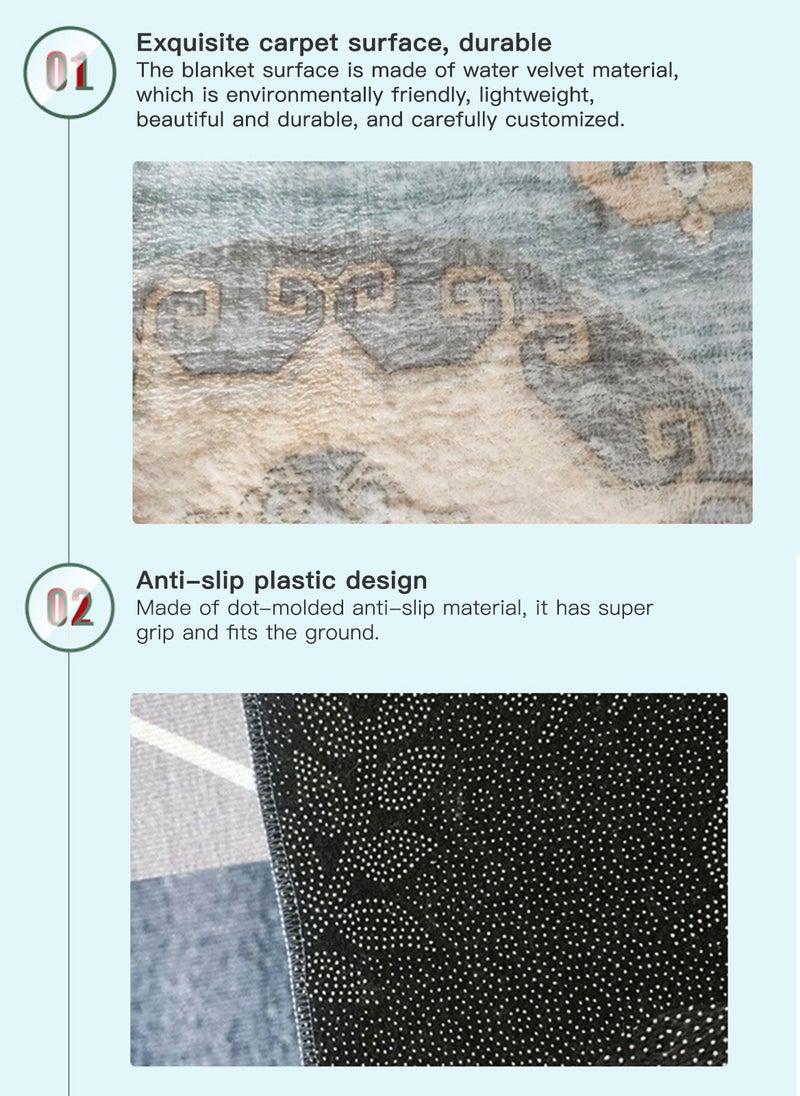 شاربدو غرفة معيشة حديثة ذات طراز بسيط ومغطاة بالكامل بسجادة سميكة - Image 4