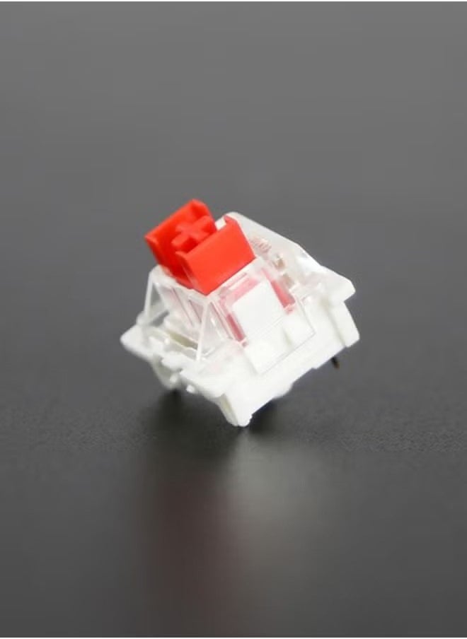 الضفدع الحقيقي - 30 قطعة من مفاتيح لوحة المفاتيح الحمراء، مفتاح 3 دبابيس - مفاتيح Cherry MX مكافئة DIY قابلة للاستبدال للوحة المفاتيح الميكانيكية 45gf خطي/RGB/مقاومة للغبار - Image 1