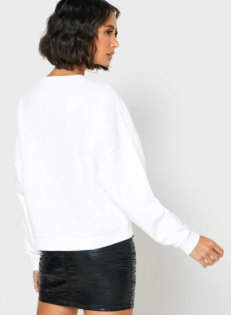GUESS Glitter Logo Sweatshirt