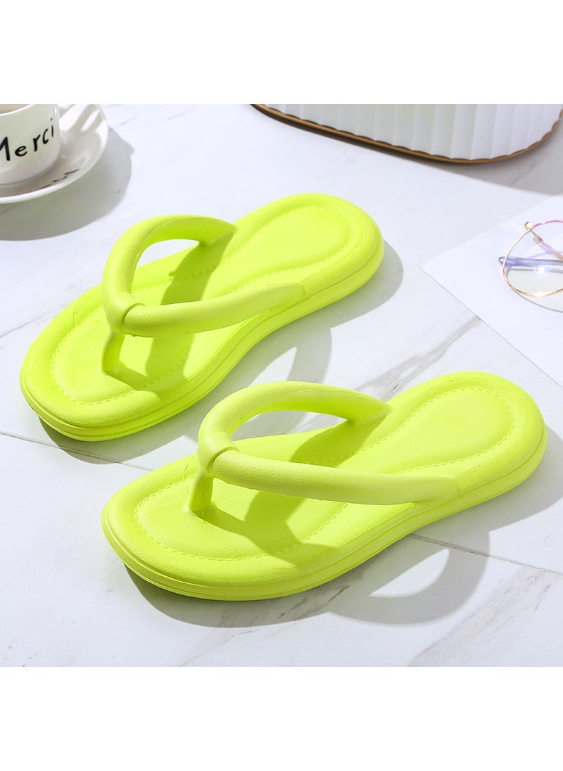 EVA Slippers Thick Sole Non-Slip Indoor Outdoor Fluorescent yellow