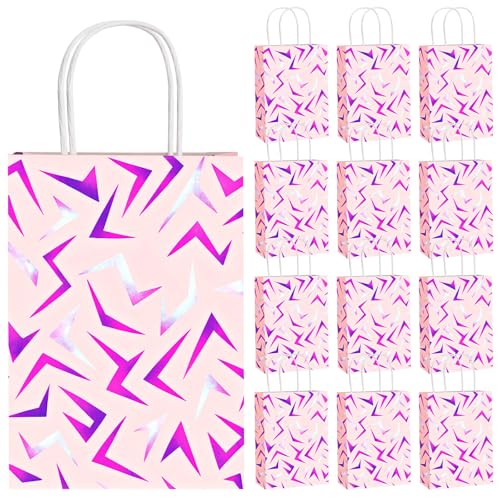 Epakh 24 Pcs Kpop theme Purple Crack Favor Gift Bags Kpop Themed Goodie Treat Bags Candy Pouch‌ with Handles for Birthday Party Supplies - Image 1