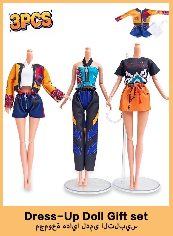 Organizer Kpop Demon Hunters Toys Fashion Doll Clothes Set, Casual Outfit Dress Up Clothing for 11.5 Inch Fashion Girl Doll, Doll Accessories Gift for Girls - Image 1