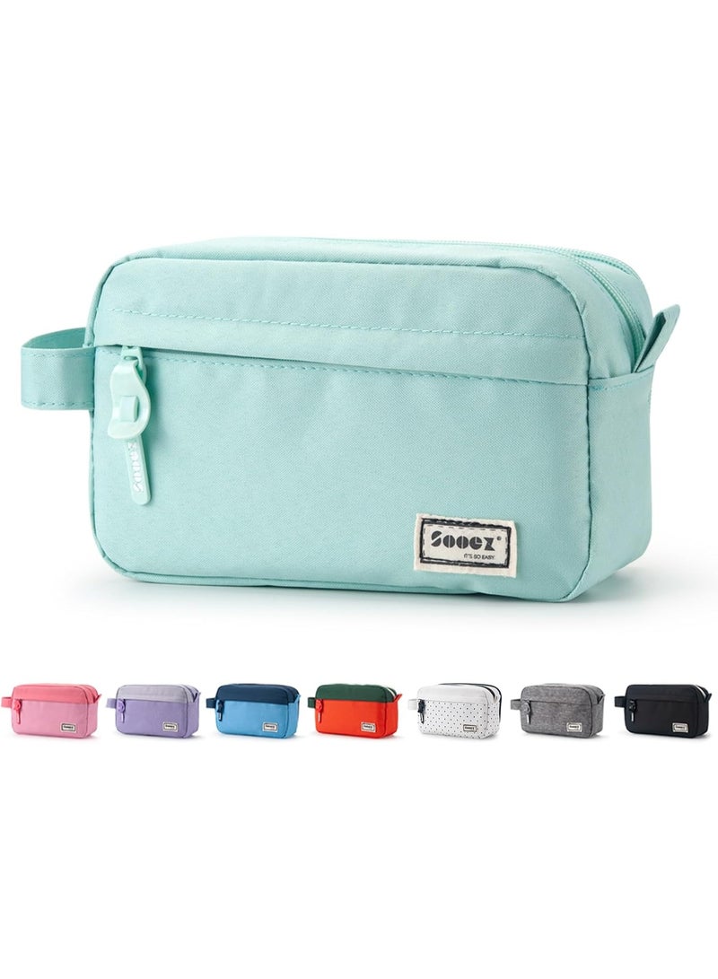 سويز مقلمة سوز الأصلية عالية السعة منظم متعدد الجيوب حقيبة أقلام محمولة بمقبض مريح - Image 1