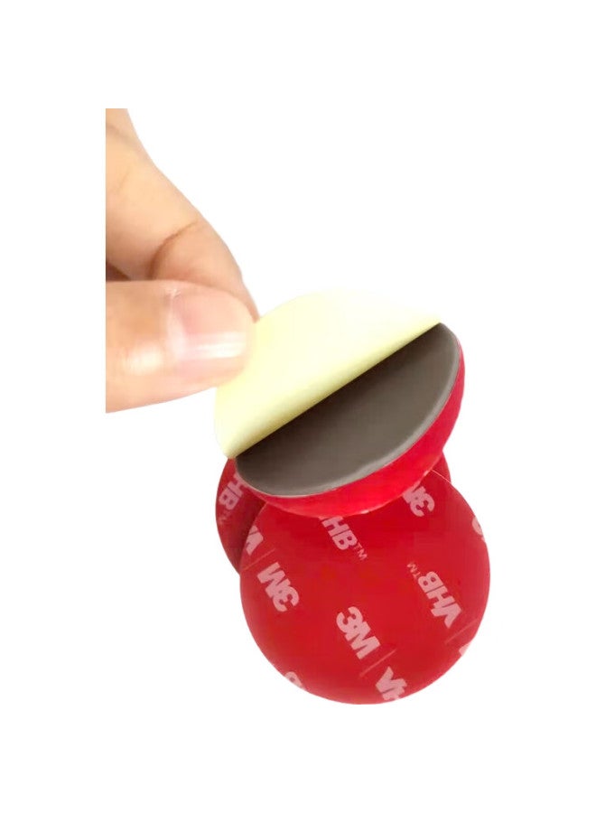 3M 3M Double-Sided Tape, Strong Adhesive, Traceless, Heat-Resistant, Suitable For Etc Car Mounts, 110Gf, Round Shape, 60Mm Diameter, 6 Pieces - Image 2