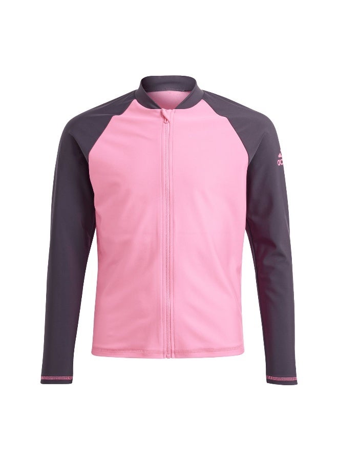 Adidas adidas Kids Rashgd Ls Pink Swim Swimwear 1824  - Image 1