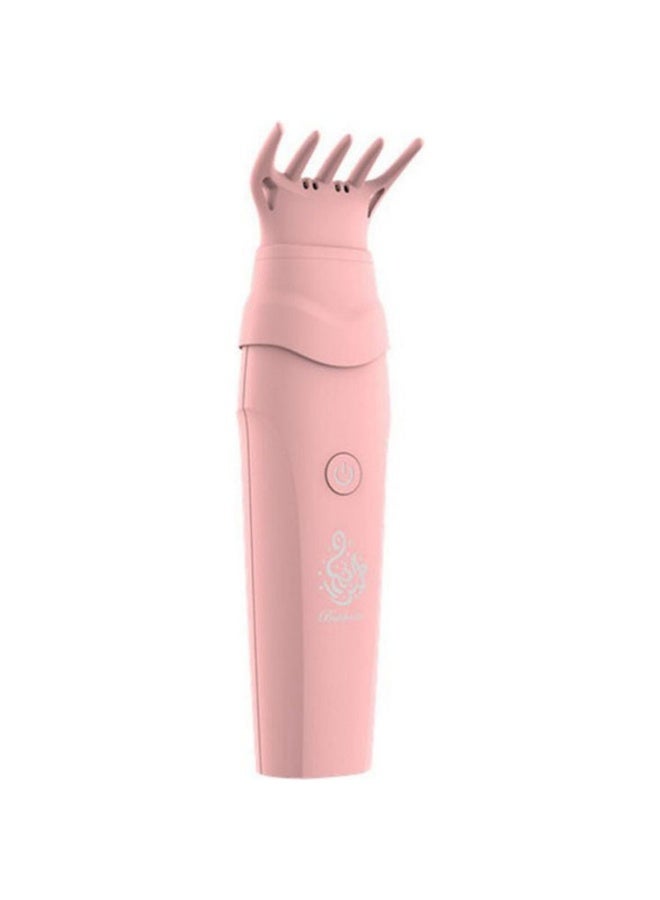 موقد يدوي ذكي قابل لإعادة الشحن مع مشط، لون وردي، 14.8 × 5.5 × 12.3 سم - Image 1