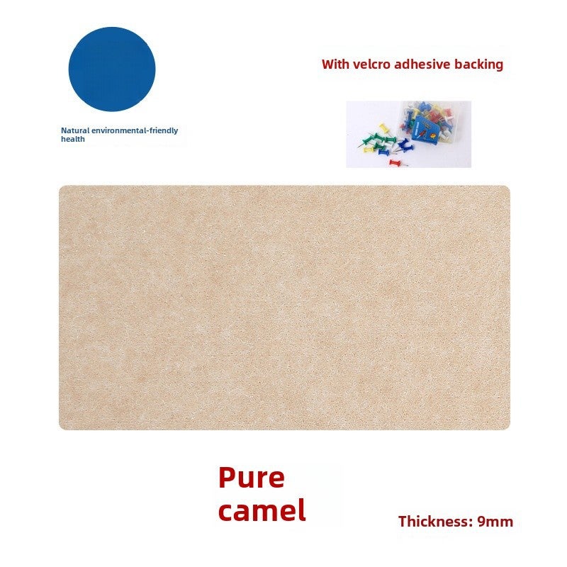 Colorful Felt Board Wall Stickers for Kindergarten Pure camel 