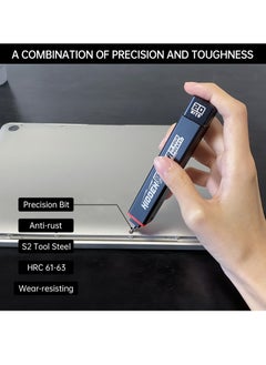 KASTWAVE Precision Screwdriver Set, 20-in-1 Metal Precision Screwdriver, 10 Pcs Reinforced S2 Steel Precision Double-head Bits, Manual Pen Shaped Screwdriver Kit, Portable Screwdriver Repair Tool Kit  - Image 4